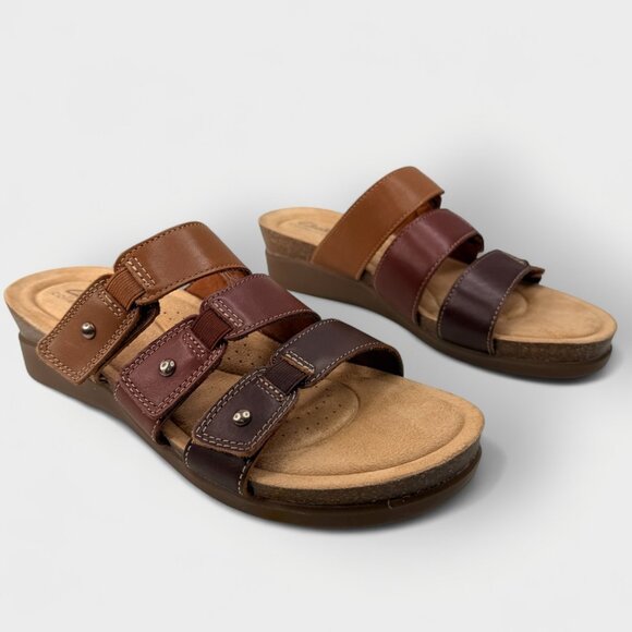 Clarks Calenne Lily Sandals Brown Multi Leather Women’s US 11 M Comfort New Box - Picture 13 of 13